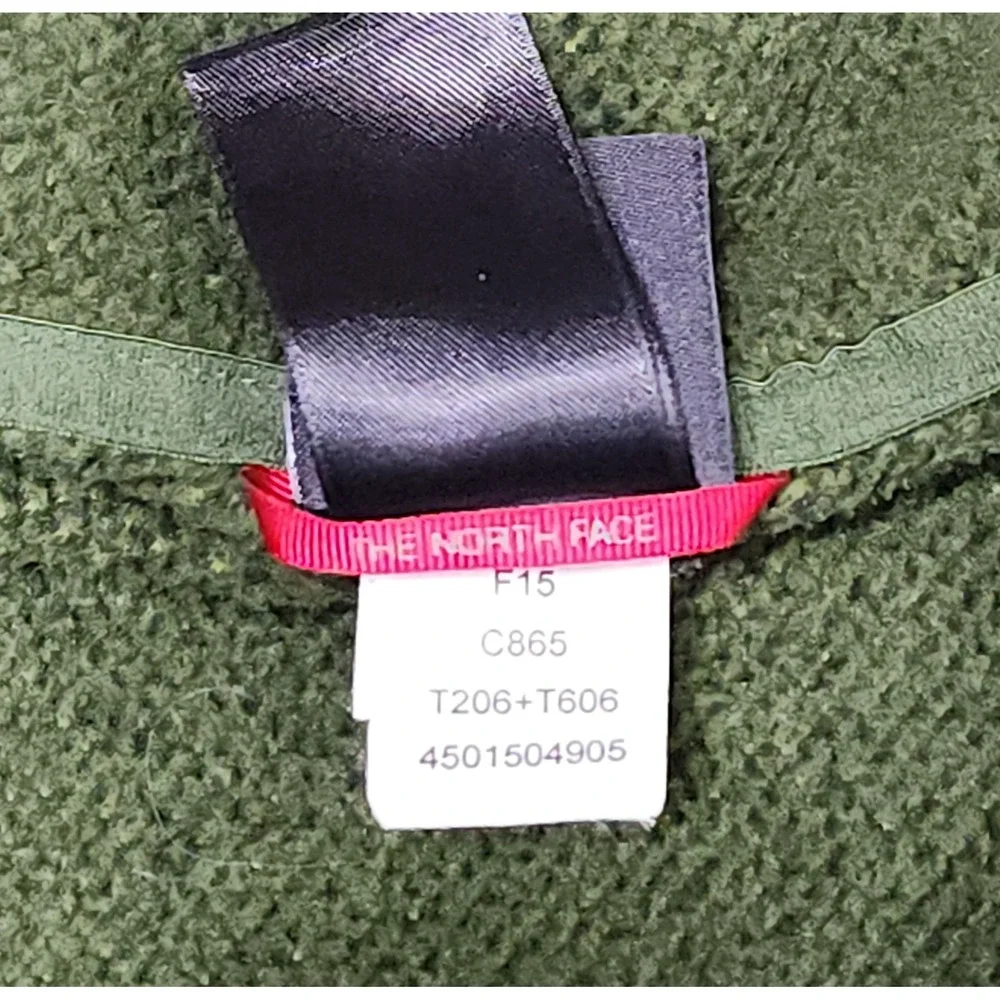 The North Face Mens TKA 200 Full Zip Fleece Jacket Green C865 Large